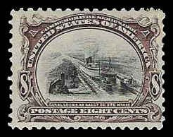 PCBstamps  US # 298 8c Canal Locks, MNH, (4)