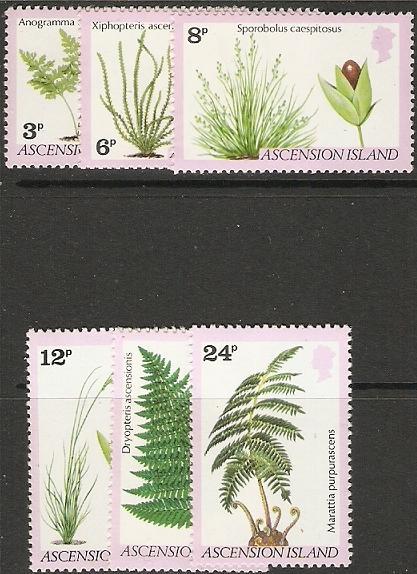 1980 Ascension Scott 251-256 Ferns MNH