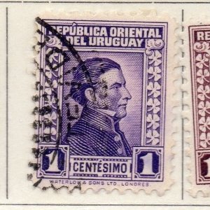 Uruguay 1928 Early Issue Fine Used 1c. 111125