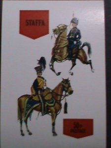 ​STAFFA-SCOTLAND-PROMOTION-ON HORSE SOLDIERS  IMPERF MNH-S/S-EST.$6 VF