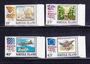 Norfolk Island 194-197 Set MNH American Bicentennial (B)