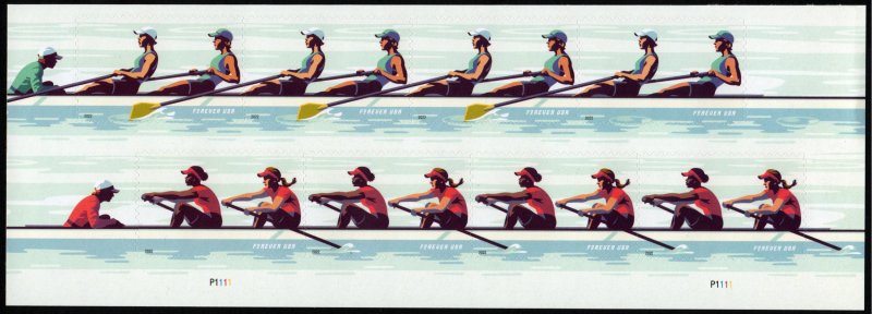 SC#5694-97 (Forever) Women's Rowing Plate Block of Eight (2022) SA