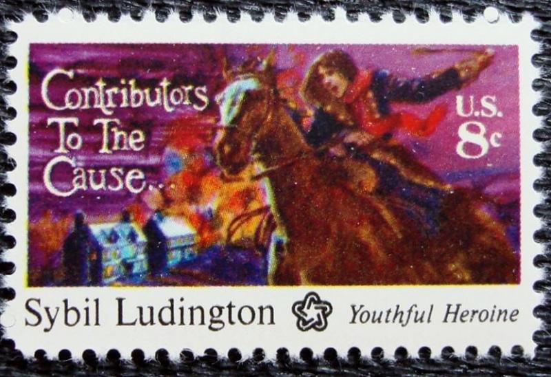 US #1559 MNH Single, Sybil Ludington, SCV $.25 L10