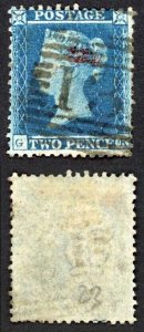 SG23 2d Blue (GK) Wmk Small Crown Perf 14 Plate 4 Cat 225 pounds