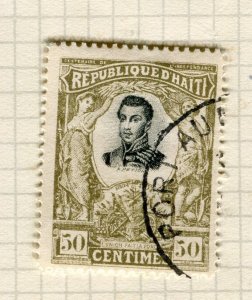 HAITI; Early 1920s pictorial issue fine used issue 50c