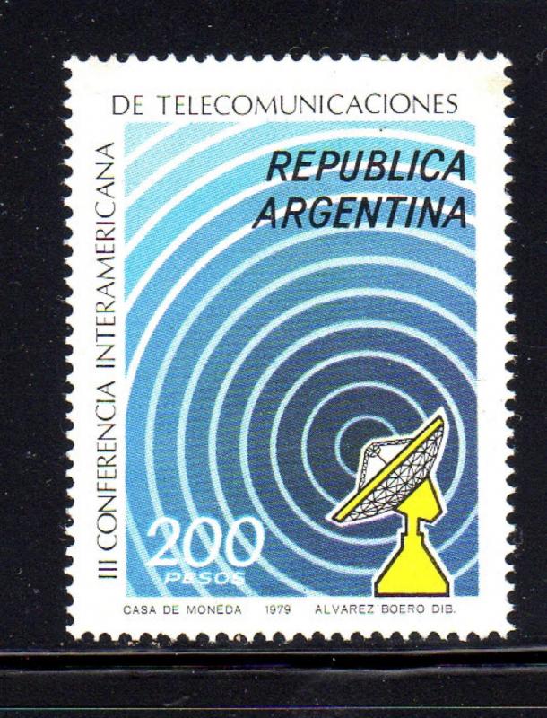 ARGENTINA #1234  1979  COMMUNICATIONS  MINT  VF NH  O.G