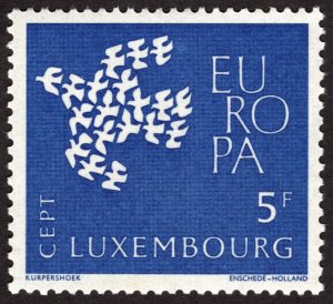 1961, Luxembourg 5Fr, MNH, Sc 383