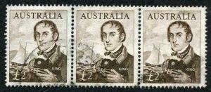 Australia SG360 2 pound Navigators Strip of THREE