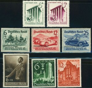 Germany Deutsches Reich Postage Stamp Collection WWII 1939 Mint LH OG