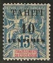 Tahiti  Sc. 29 mint, hinge remnant.  1903.    (T478)