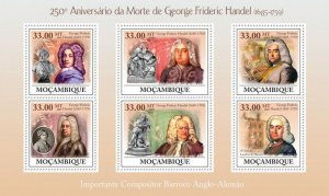 Mozambique 2009 MNH - 250th Ann. of Death of George Frideric Handel. Sc 1890