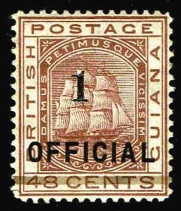 1881 British Guiana #97 Seal of the Colony  - OGLH - VF/XF - CV$225.00 (E#3058)