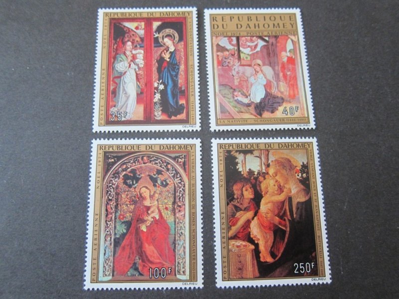 Dahomey 1974 Sc C251-4 Christmas Religion set MNH