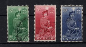 New Zealand QEII 1953 High Values Fine Used SG734-736 WS36425