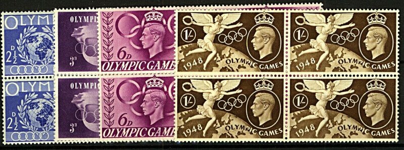 Great Britain KGVI 1948 Olympics sg495/8 (16v) Mint Stamps