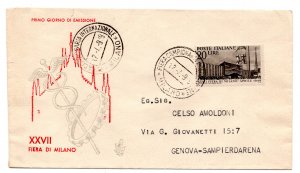 Milan '49 n. 598 on cover Venetia not traveled