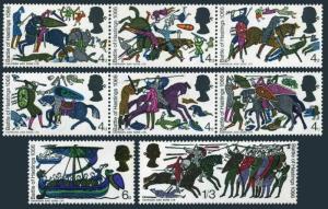 Great Britain 470a-475a,476-477 & phosphor,MNH. Battle of Hastings,900,1966.