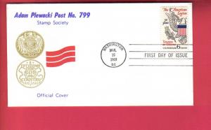 #1369 M33 American Legion - Adam Plewacki Post Cachet