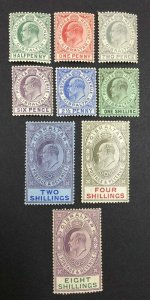 MOMEN: GIBRALTAR SG #66-74 1906-11 MINT OG H £600 LOT #64347