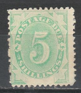 AUSTRALIA 1902 POSTAGE DUE 5/- BLANK BASE 