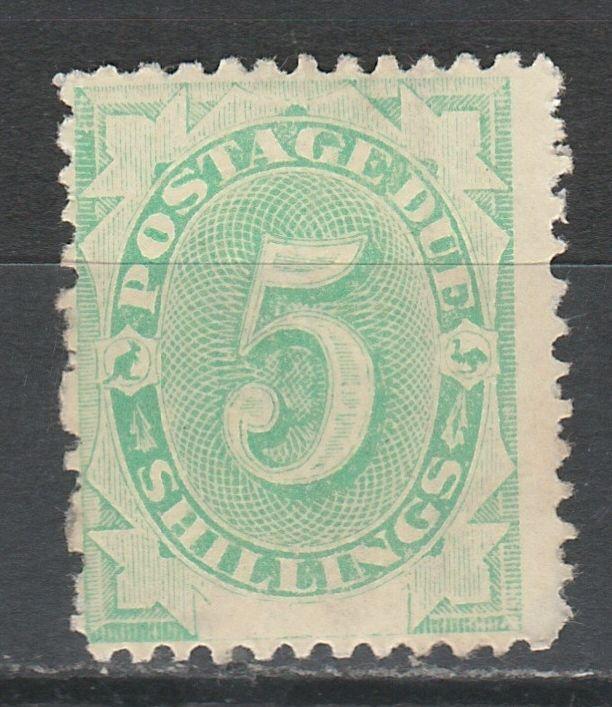 AUSTRALIA 1902 POSTAGE DUE 5/- BLANK BASE 