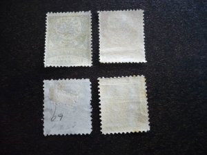 Stamps - Turkey - Scott# 67-70 - Mint Hinged & Used Part Set of 4 Stamps