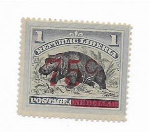 Liberia #91a MH - CAT VALUE $20.00