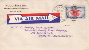 United States U.S. R.P.O.'s K.C. & Albuq. W.D. 1939 911-AT-1  6c Bi-color Eag...