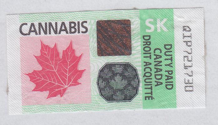 NEW Canada Recreational Cannabis Duty Paid - 05-DEC-2018 USED