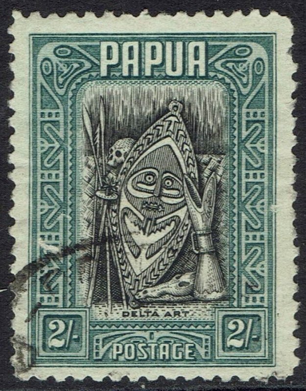 PAPUA 1932 DELTA ART 2/- USED