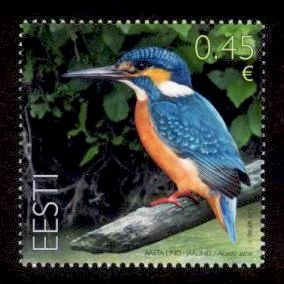 Estonia Sc# 755 MNH Bird of the Year - Common Kingfisher