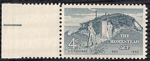 1198 4 cent Homestead Act Cen mint OG NH EGRADED XF 90 XXF