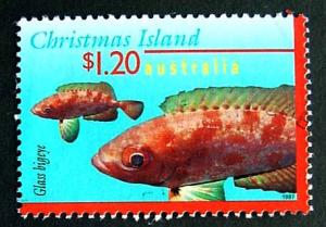 Christmas Island, Scott 387, Used, Fish topical