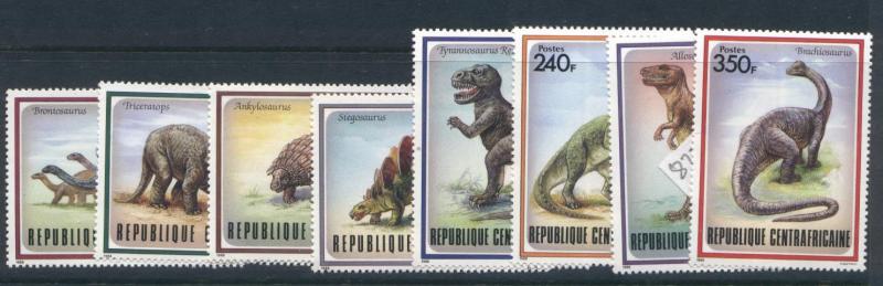 Central Africa 872-9 MNH Dinosaurs