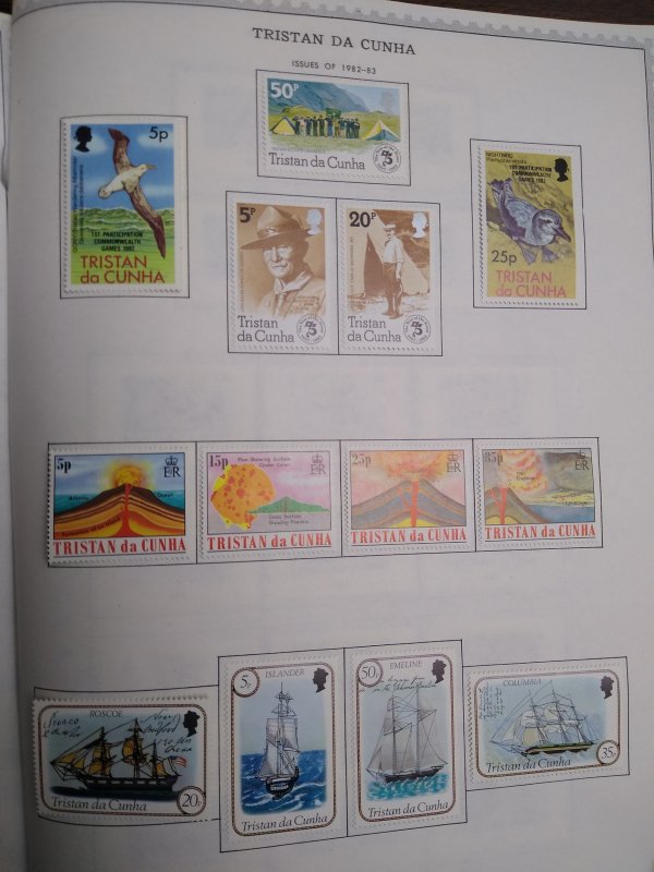 collection on pages Tristan da Cunha 1980-90 PT: CV $113