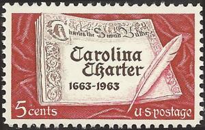 # 1230 MINT NEVER HINGED CAROLINA CHARTER