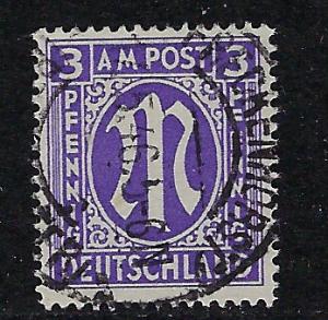 Germany AM Post Scott # 3N2b, used