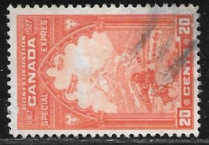 Canada E3: 20c Train and Horseman, used, F-VF