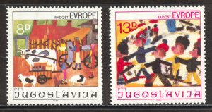 Yugoslavia Scott 1546-47 MNHOG - 1981 Joy of Europe Children's Festival