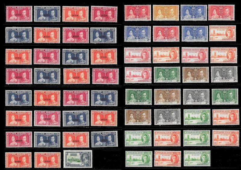 BRITISH COLONIES (1250+ Stamps) Omnibus Set Stamps Pairs Singles MNH/Mint/Used