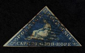 Cape of Good Hope  Scott #4 Used Triangle 
