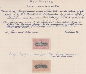 New Hebrides - 1897 - SC Not listed - MH - Local Inter-island Post