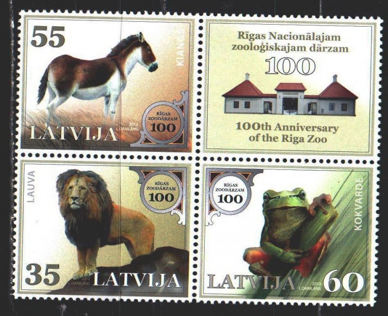 Latvia. 2012. 831-33. Zoo in Riga. MNH.