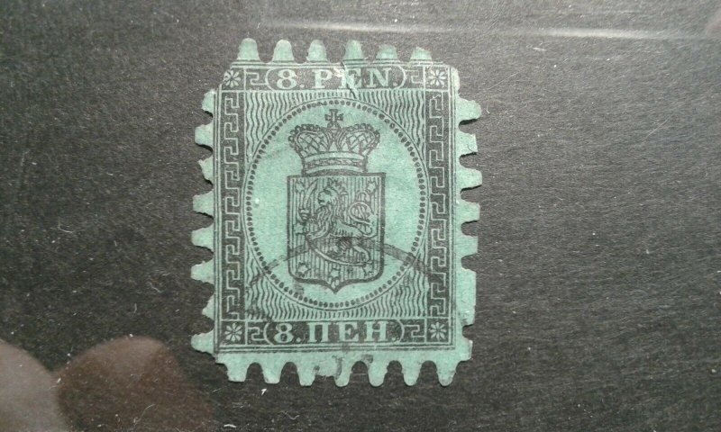 Finland #7 used short perfs thin e201.6568