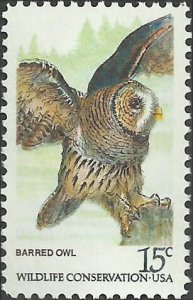 # 1762 MINT NEVER HINGED ( MNH ) BARRED OWL