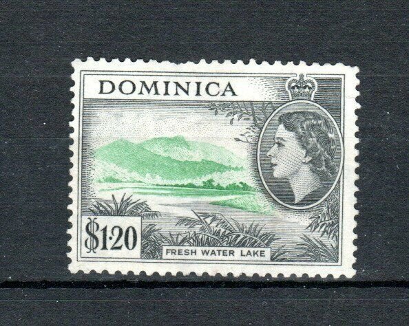 Dominica 1954-62 $1.20 Fresh Water Lake UN (no gum)