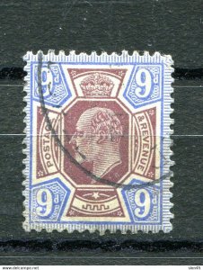 Great Britain 1902/11 King Edward VII Sc 136 9p Used 10886