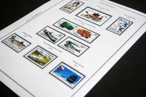 COLOR PRINTED CZECH REPUBLIC 2011-2020 STAMP ALBUM PAGES (70 illustrated pages)