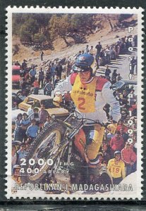 Malagasy 1999 RACING MOTORCYCLE Set 1 value Perforated Mint (NH)