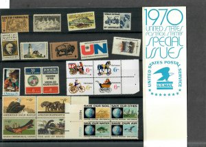 1970 USPS Postage Stamp Special Folder Scarce Mint Set #2